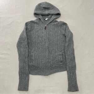 J. Crew Gray Cable Knit Sweater